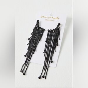 NEW!! Free People, Comeback Kid Ear Party, Black- NWT!